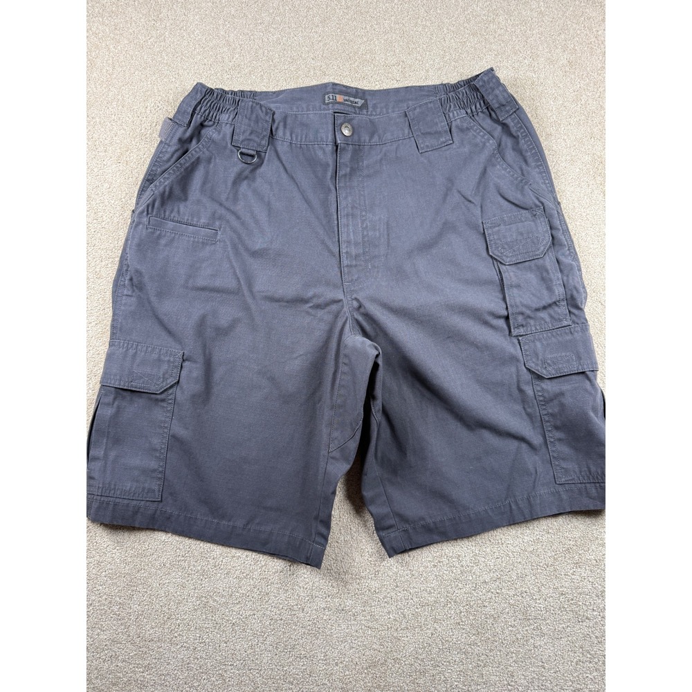 5.11 Tactical Mens Cargo Shorts Gray Ripstop Utility Work Shorts Size 36
